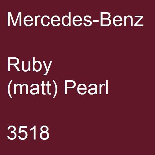 Mercedes-Benz, Ruby (matt) Pearl, 3518.